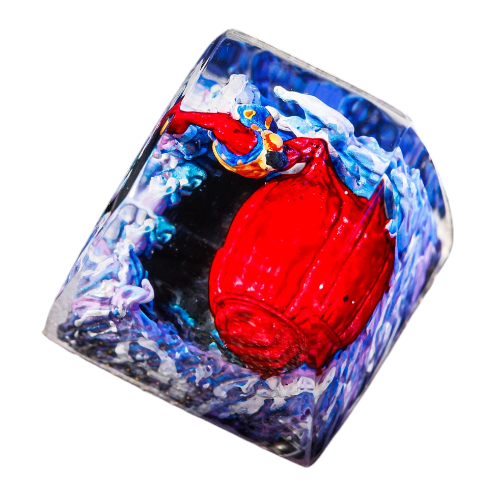Luffy Waterfall resin artisan keycap