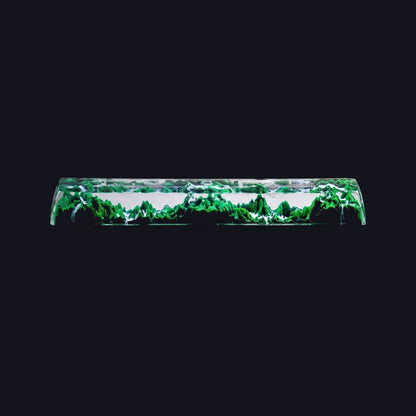 Forest #2 Resin Spacebar — top view