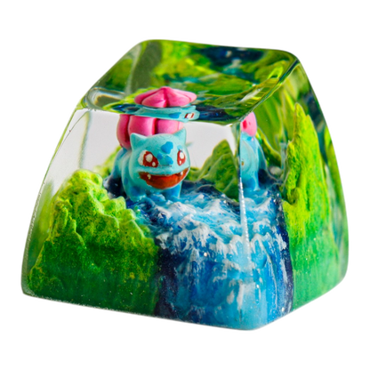 Bulbasaur resin artisan keycap