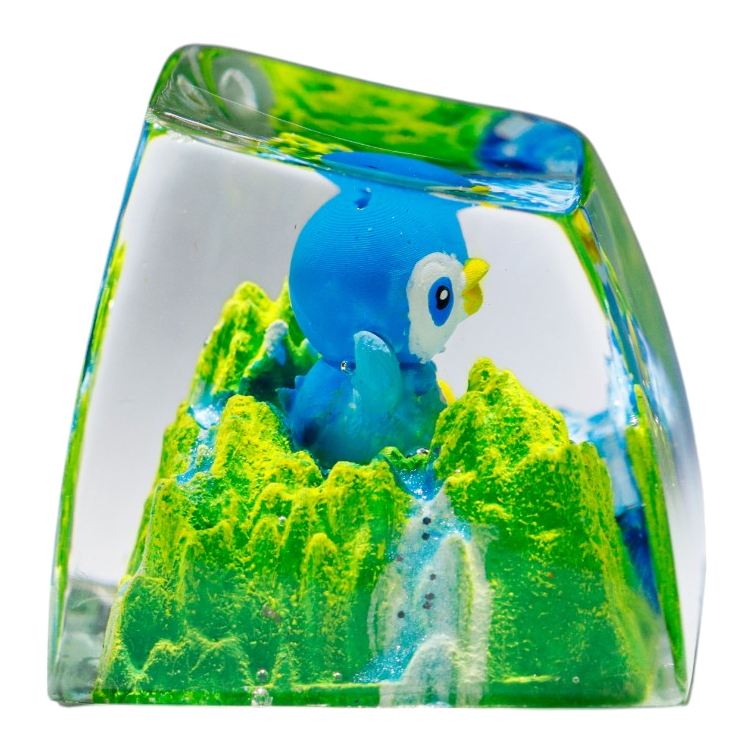 Piplup resin artisan keycap