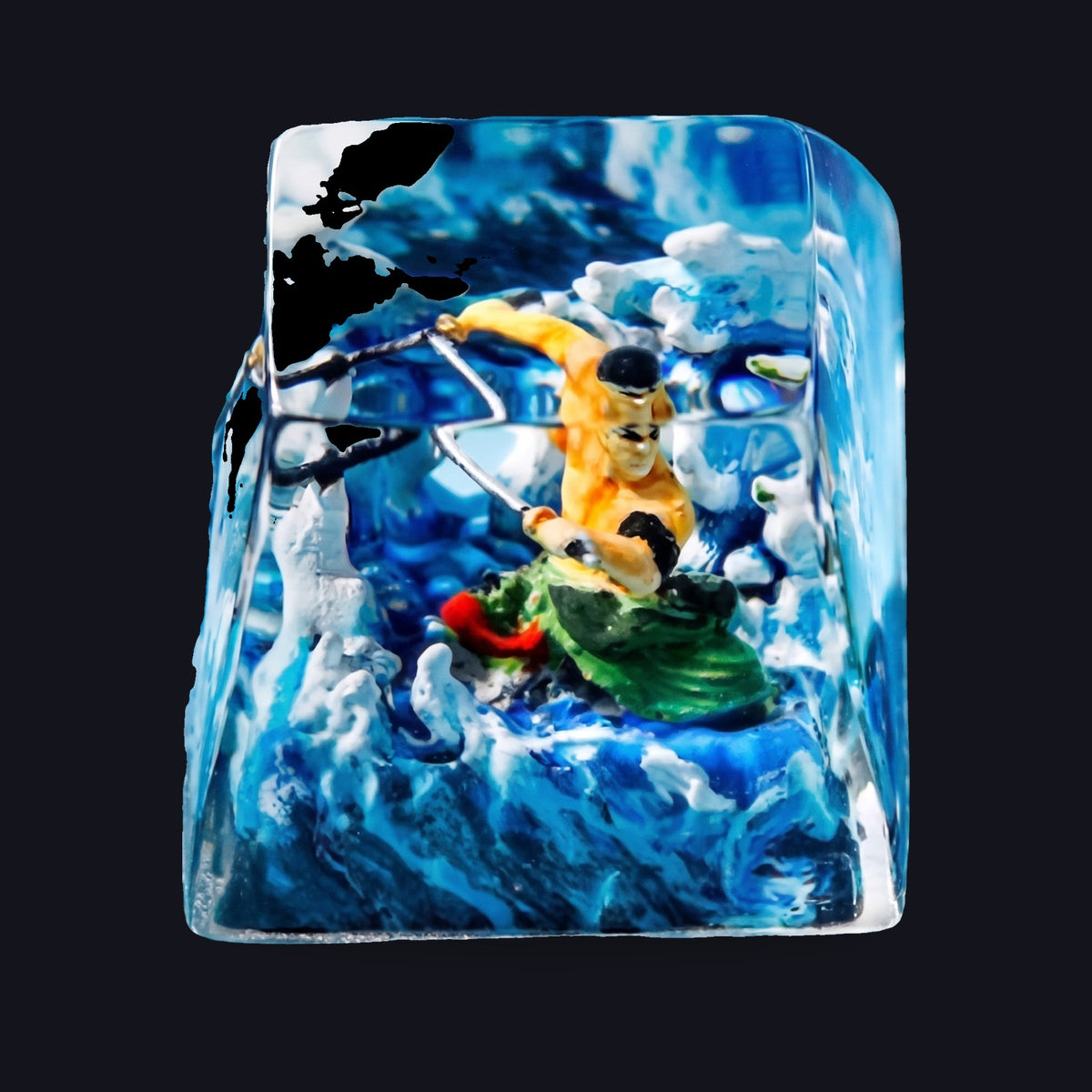Zoro Resin Keycap — top view