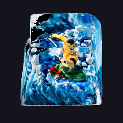 Zoro Resin Keycap — top view