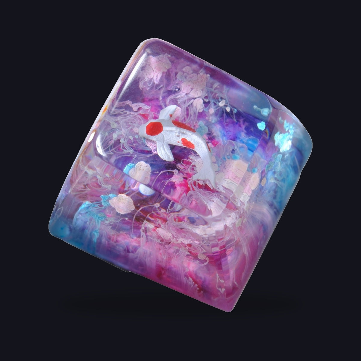 Koi Fish #4 Resin Keycap — studio square