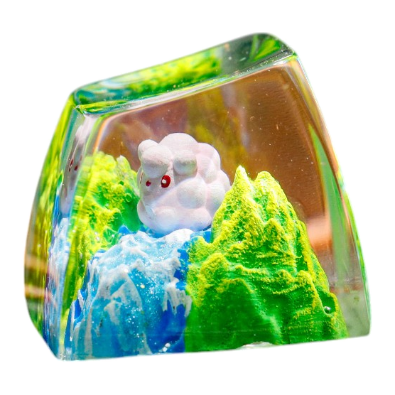 Swirlix resin artisan keycap