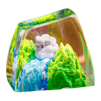 Swirlix resin artisan keycap