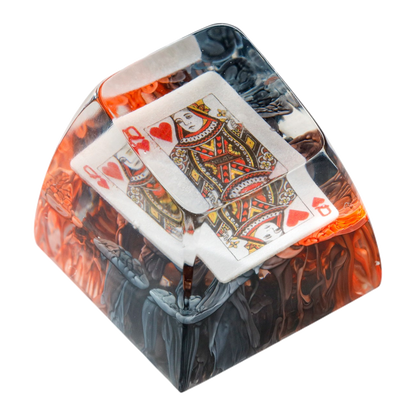 Playing Cards resin artisan keycap