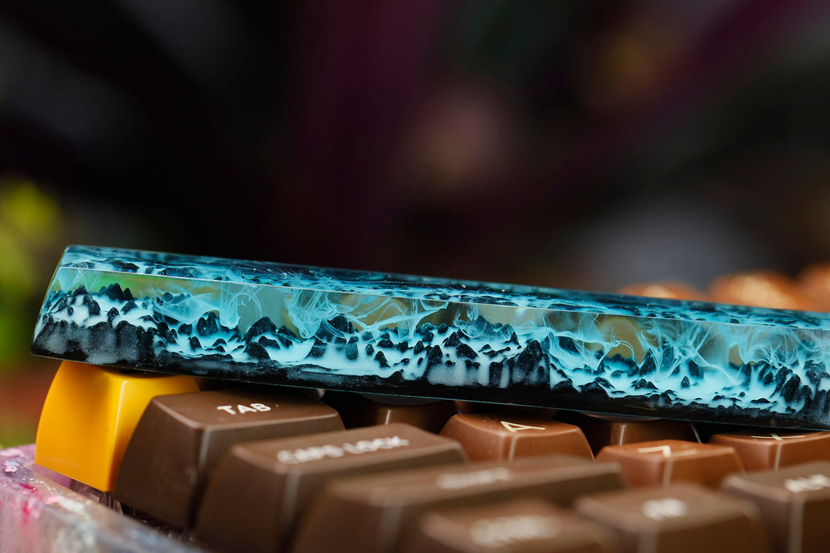 Eternal Ice Mountain resin artisan keycap