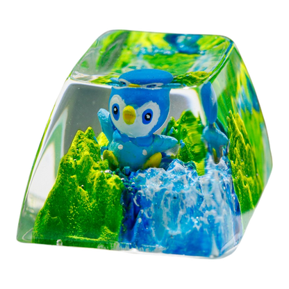 Piplup resin artisan keycap