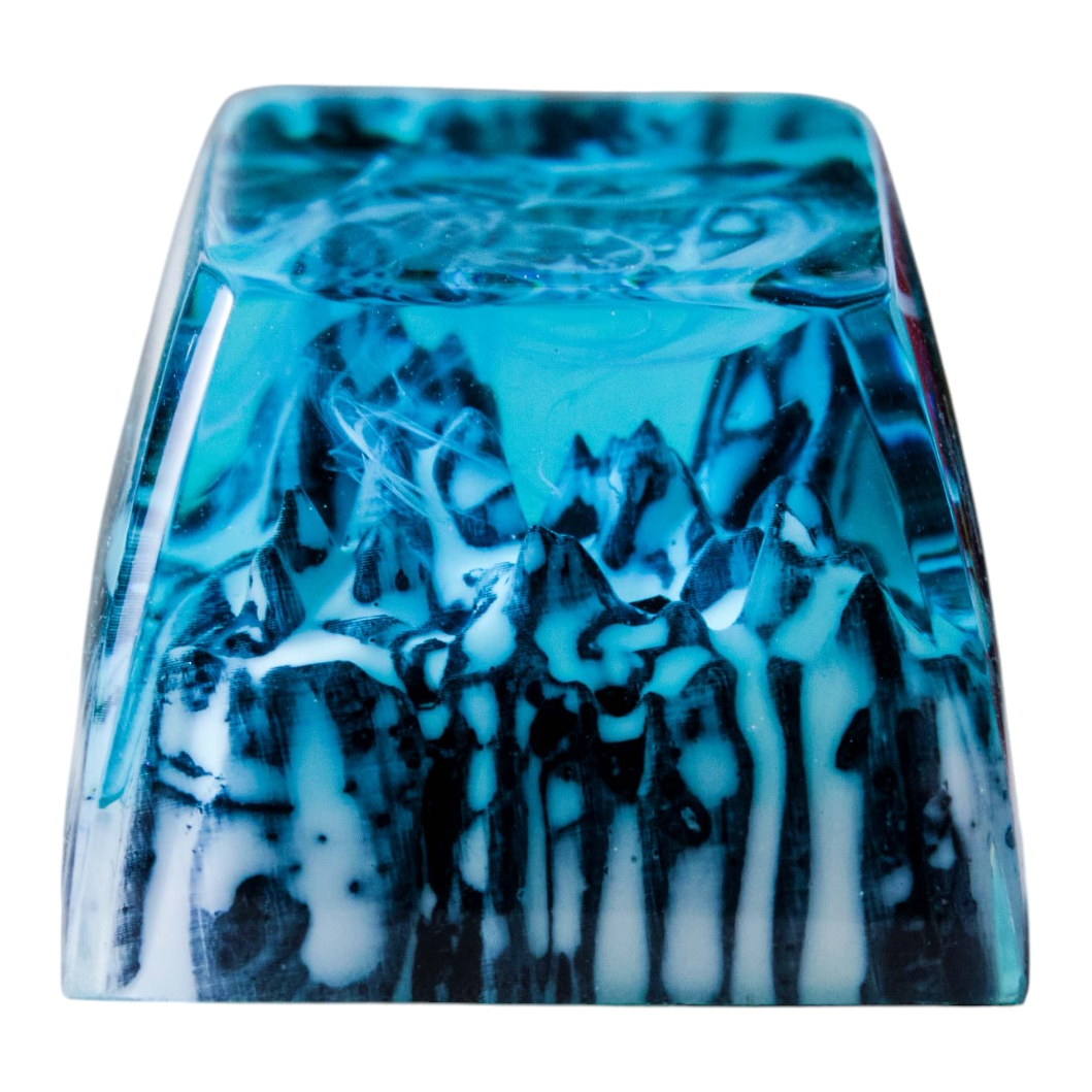 Snowscape resin artisan keycap
