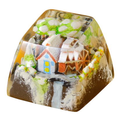 Cottage resin artisan keycap