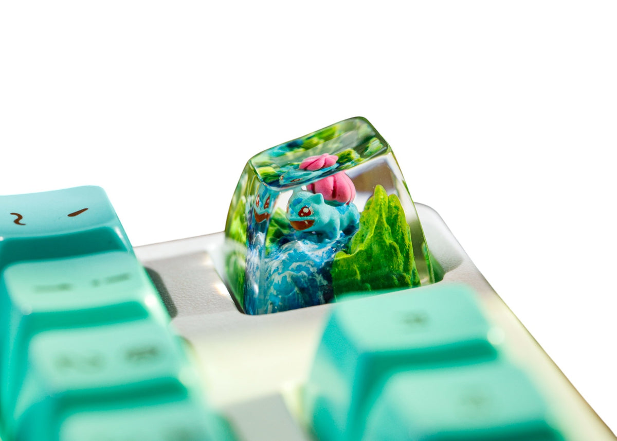 Bulbasaur resin artisan keycap