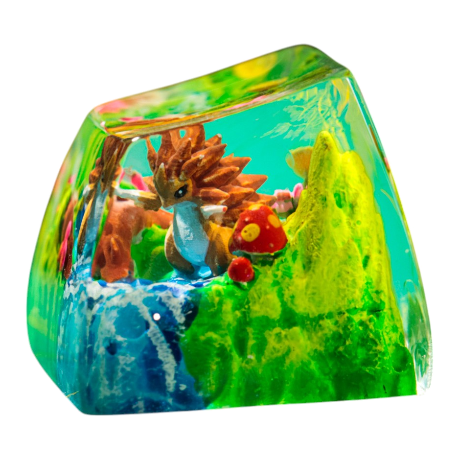 Sandslash resin artisan keycap