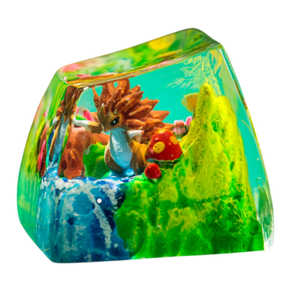 Sandslash resin artisan keycap