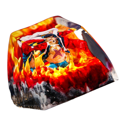 Luffy Ember resin artisan keycap