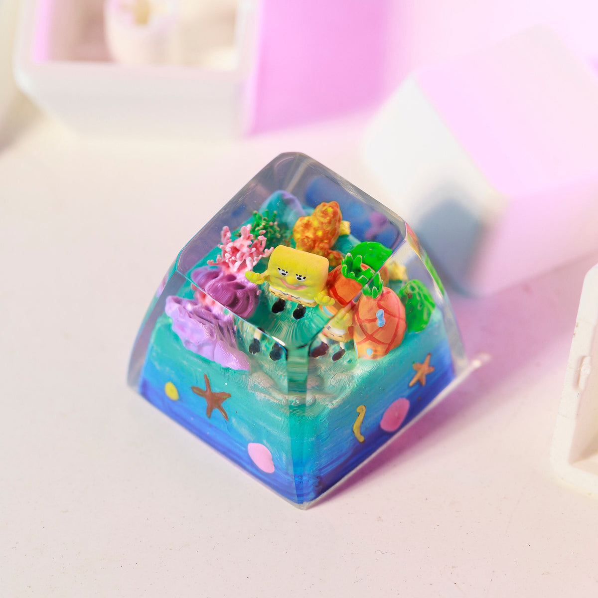 Sea Sponge resin artisan keycap