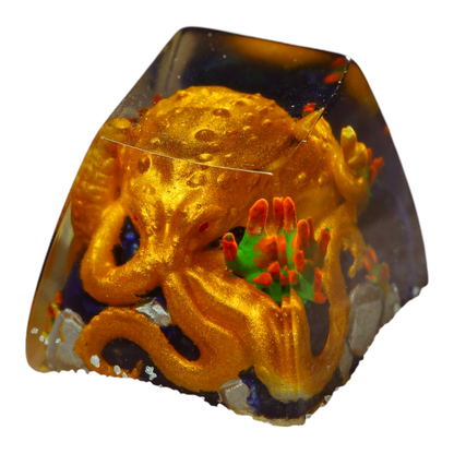Octopus resin artisan keycap