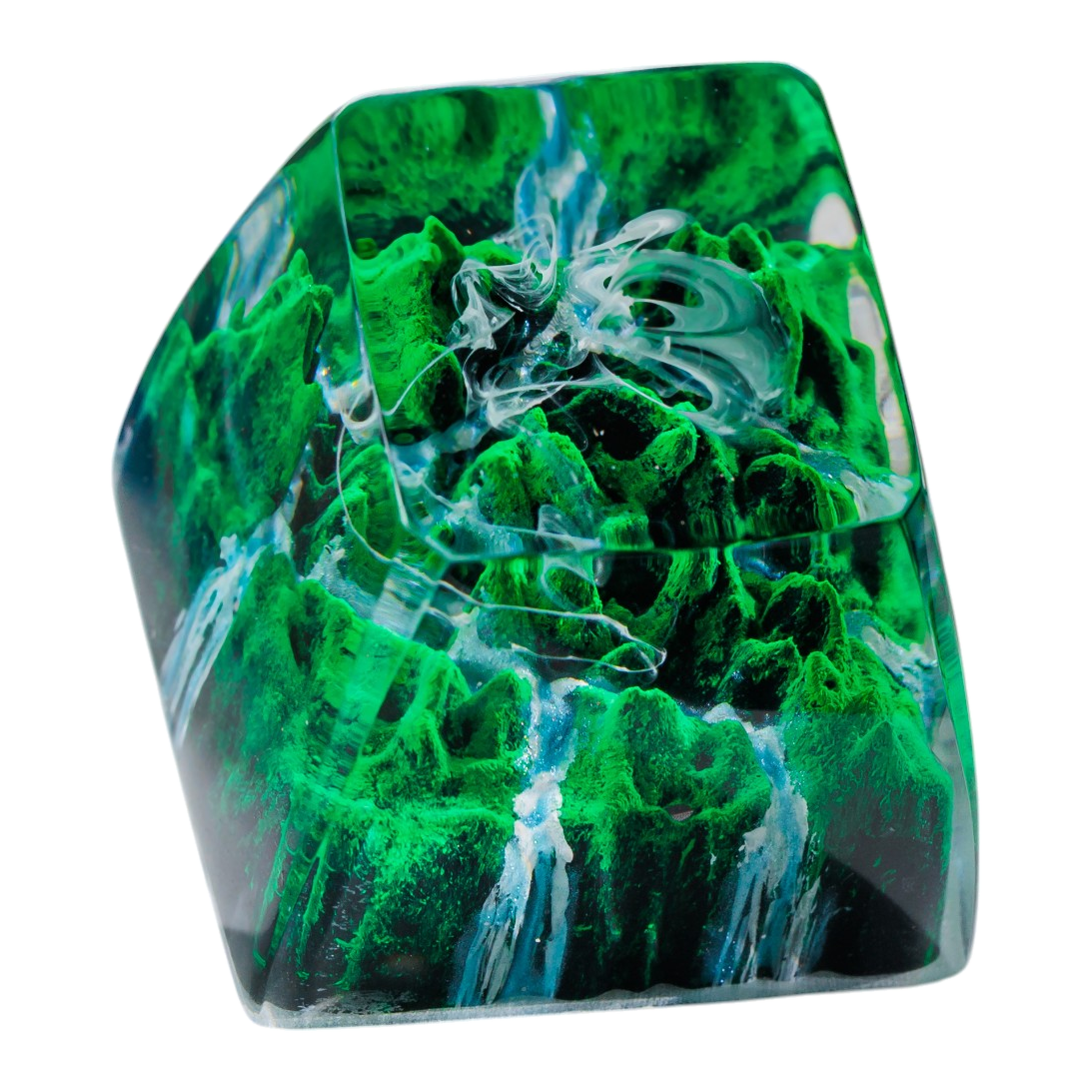 Forest resin artisan keycap