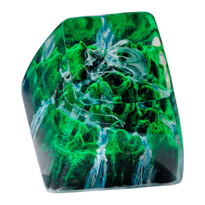 Forest resin artisan keycap