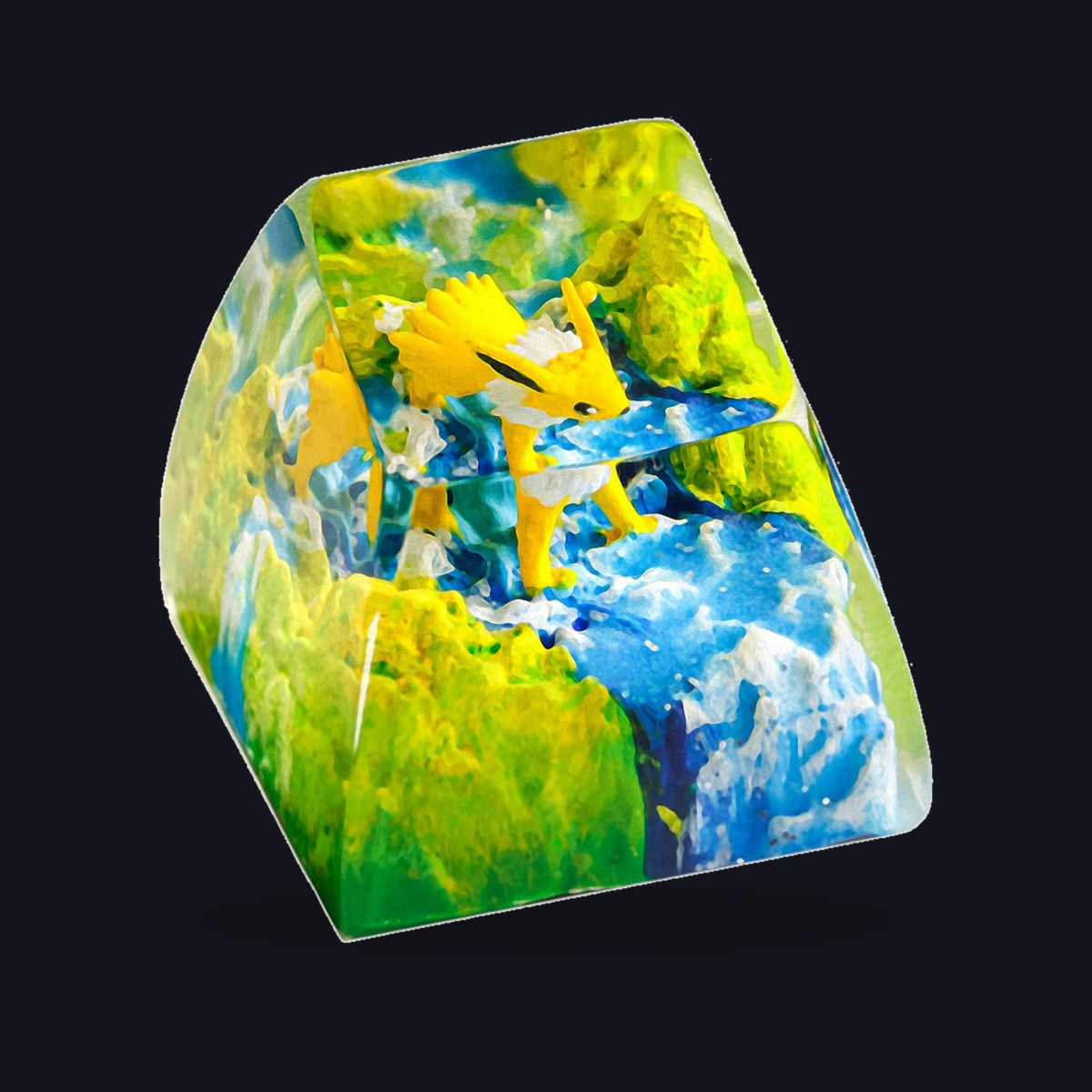 Jolteon Meadow Falls Resin Keycap — studio square