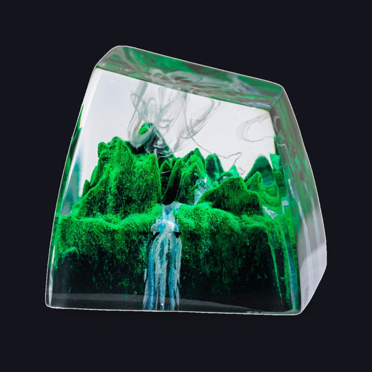 Forest Resin Keycap — studio square