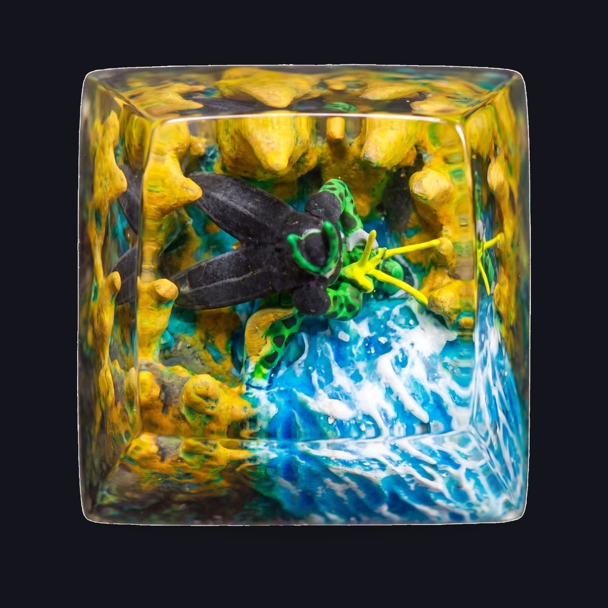 Cell Resin Keycap — top view