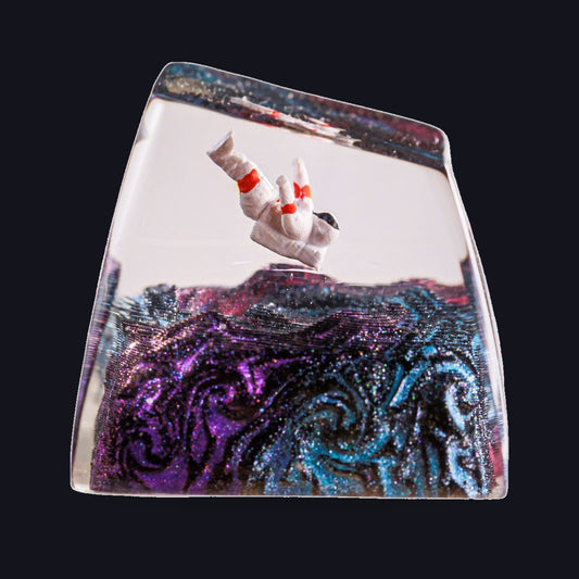 Astronaut Resin Keycap — studio square