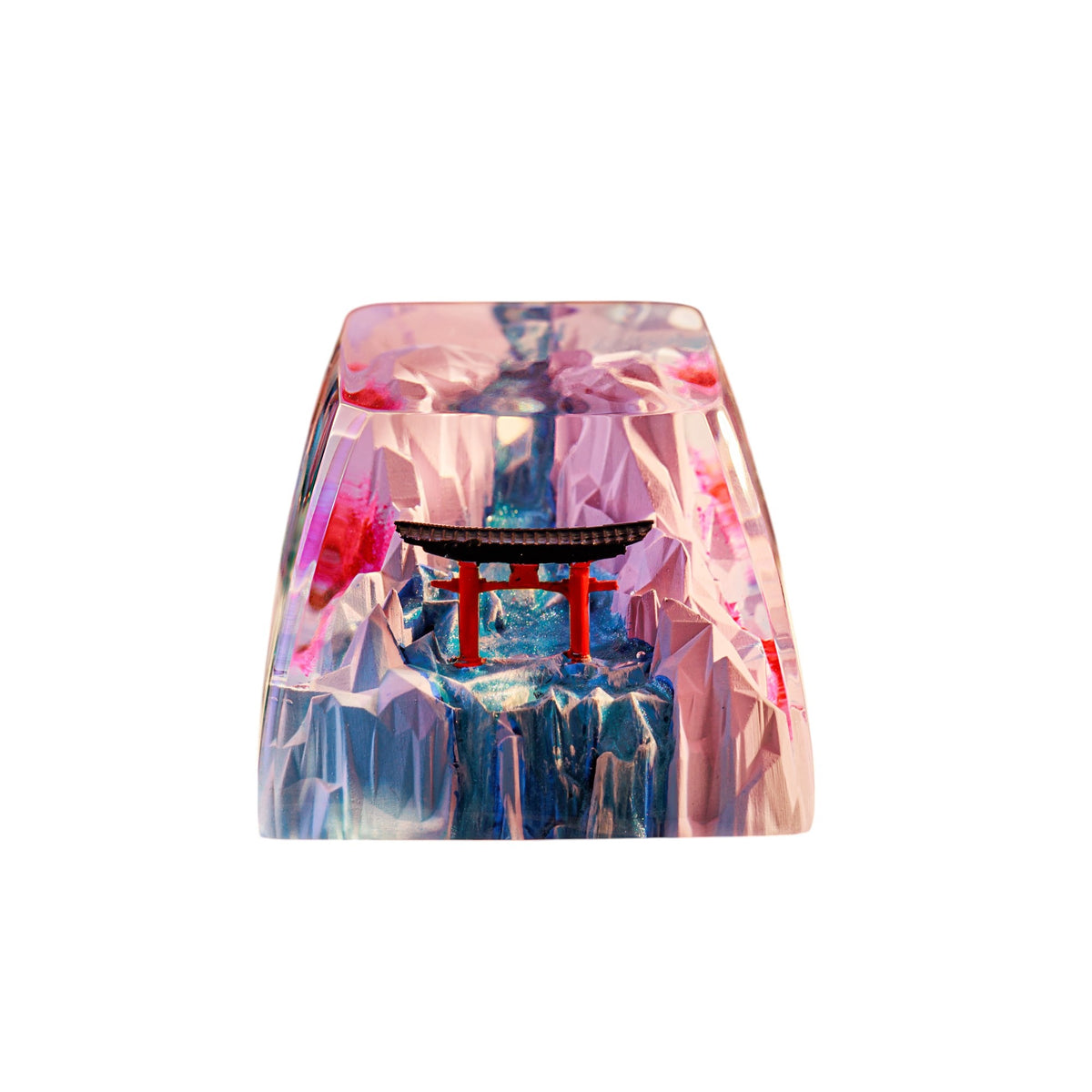Cherry Blossom Torii resin artisan keycap