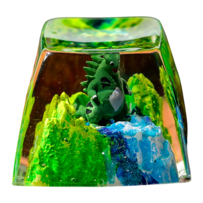 Tyranitar resin artisan keycap