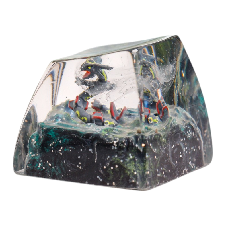 Rayquaza Blue resin artisan keycap