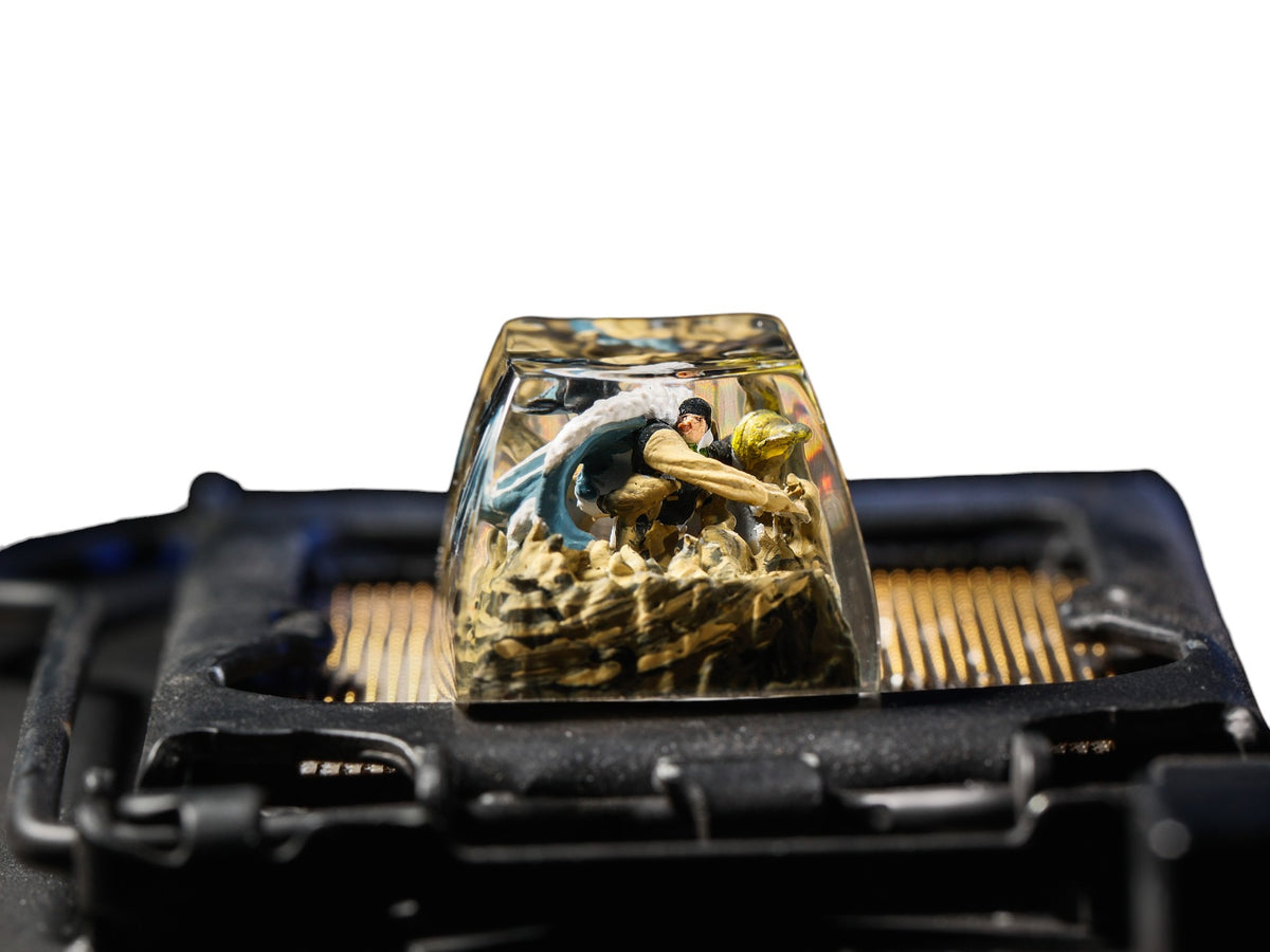 Crocodile resin artisan keycap