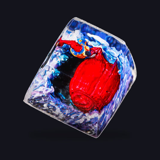 Luffy Waterfall Resin Keycap — studio square