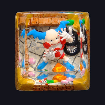 The Clown Resin Keycap — top view