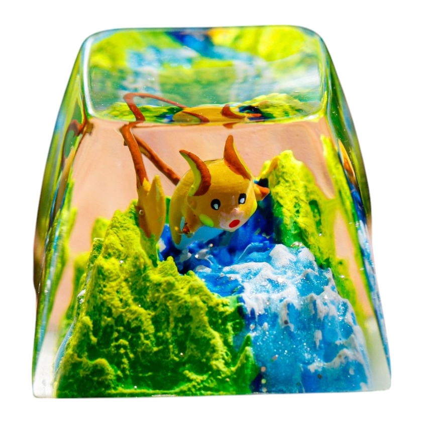 Raichu resin artisan keycap