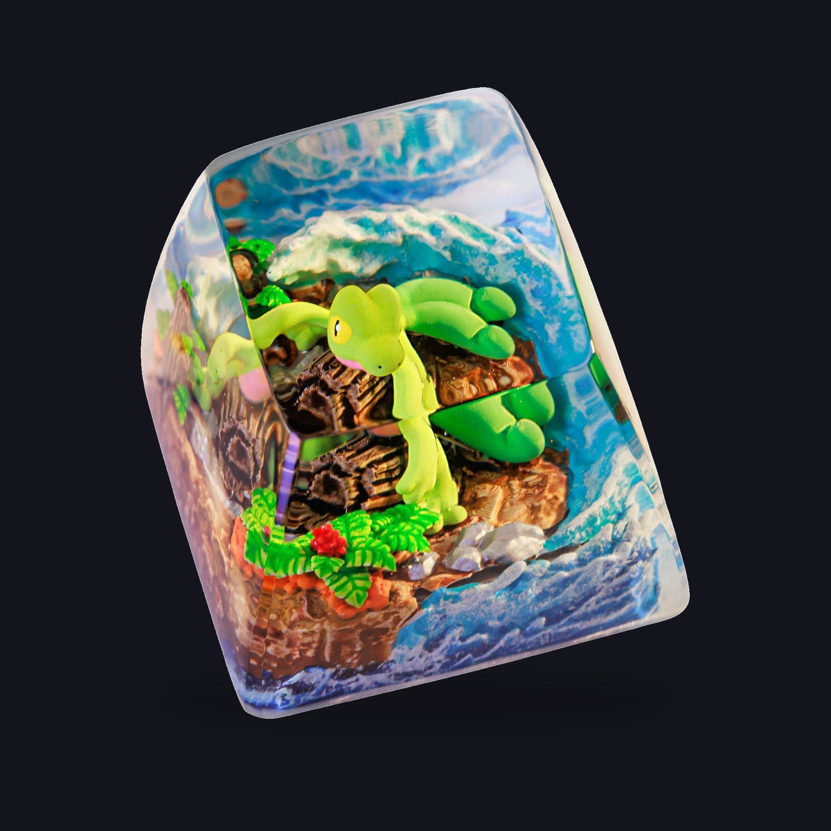 Treecko Resin Keycap — studio square