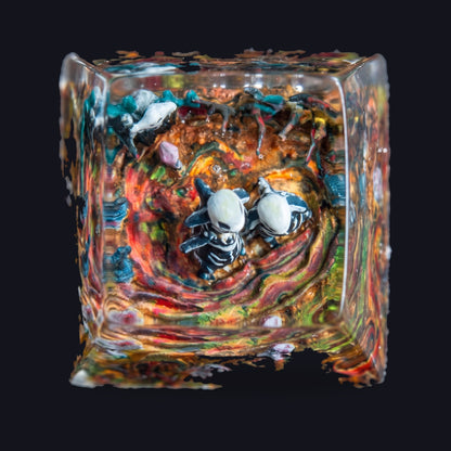 Halloween #9 Resin Keycap — top view