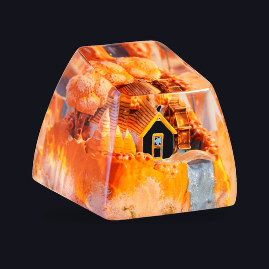 Cottage #3 Resin Keycap — studio square