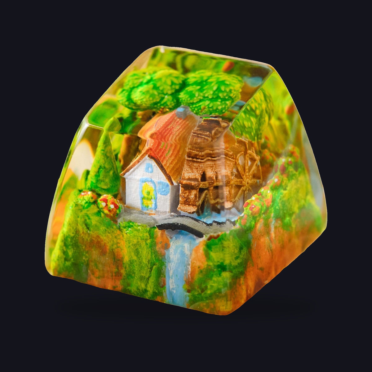 Cottage #4 Resin Keycap — studio square