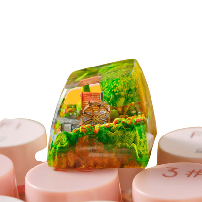 Cottage #4 resin artisan keycap