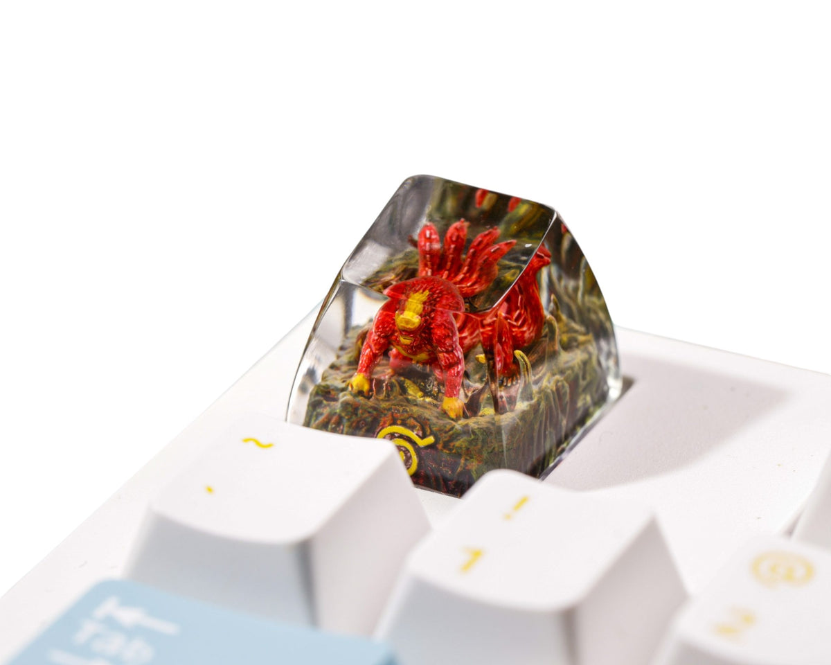 Four-Tails resin artisan keycap