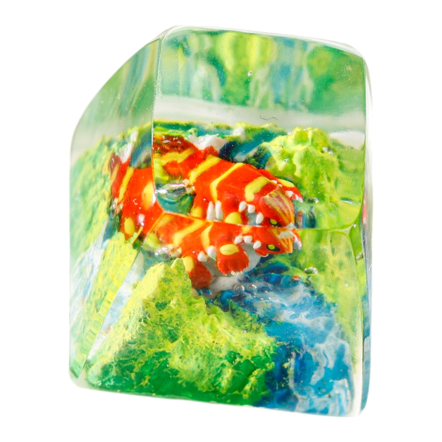 Groudon resin artisan keycap