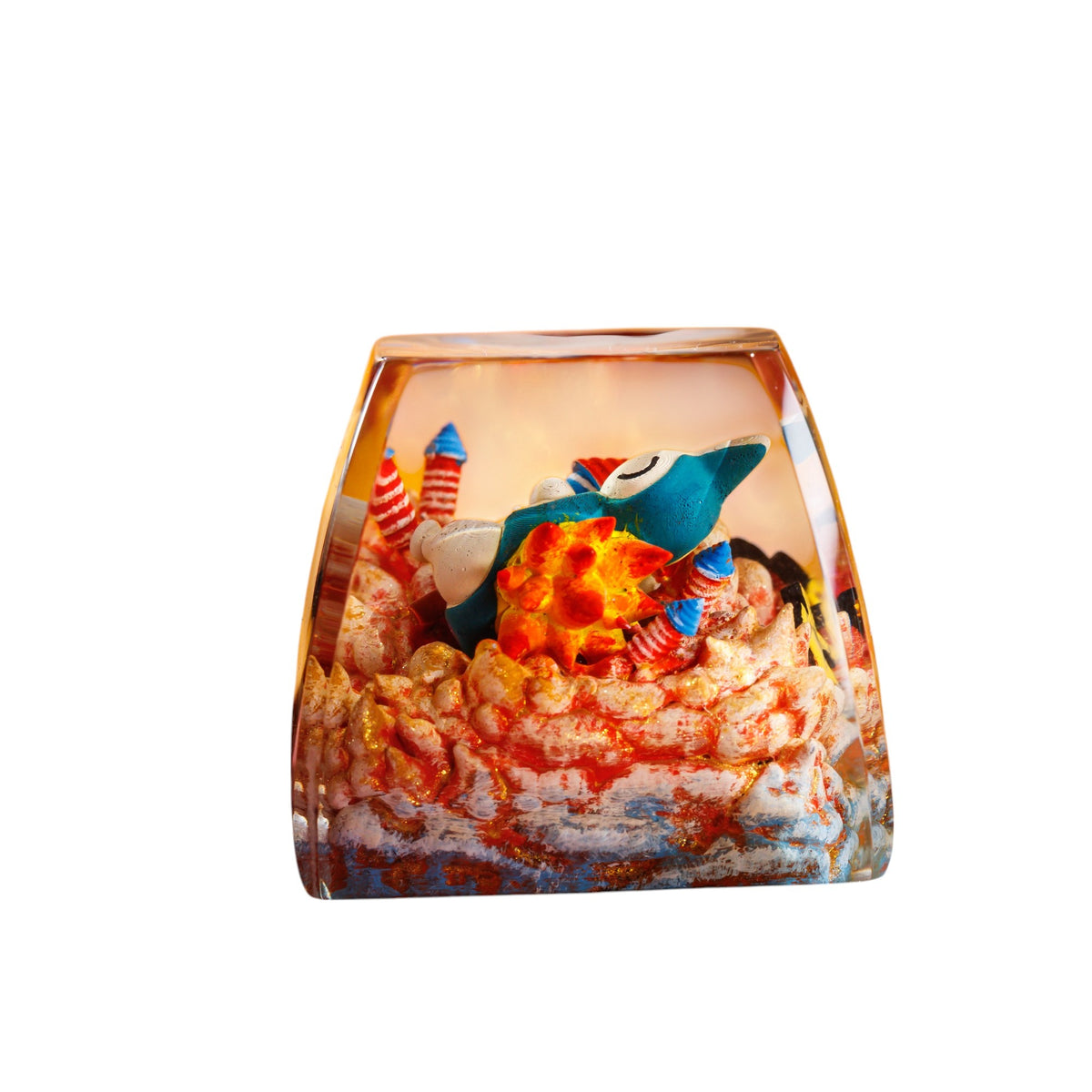 Cyndaquil resin artisan keycap