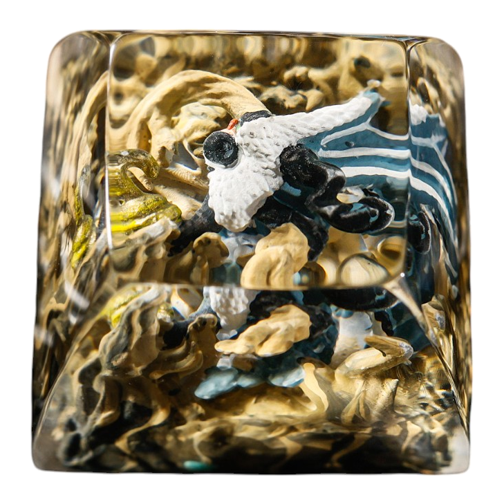 Crocodile resin artisan keycap