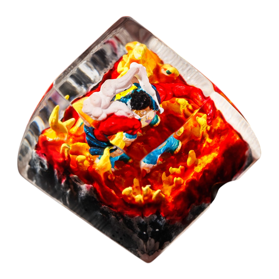 Luffy Ember resin artisan keycap