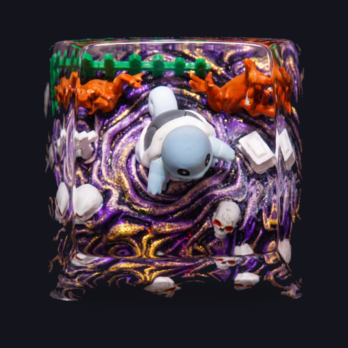 Halloween #10 Resin Keycap — top view