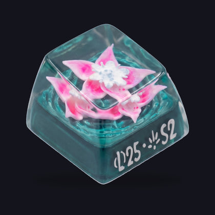 Pink Spirit Flower Resin Keycap