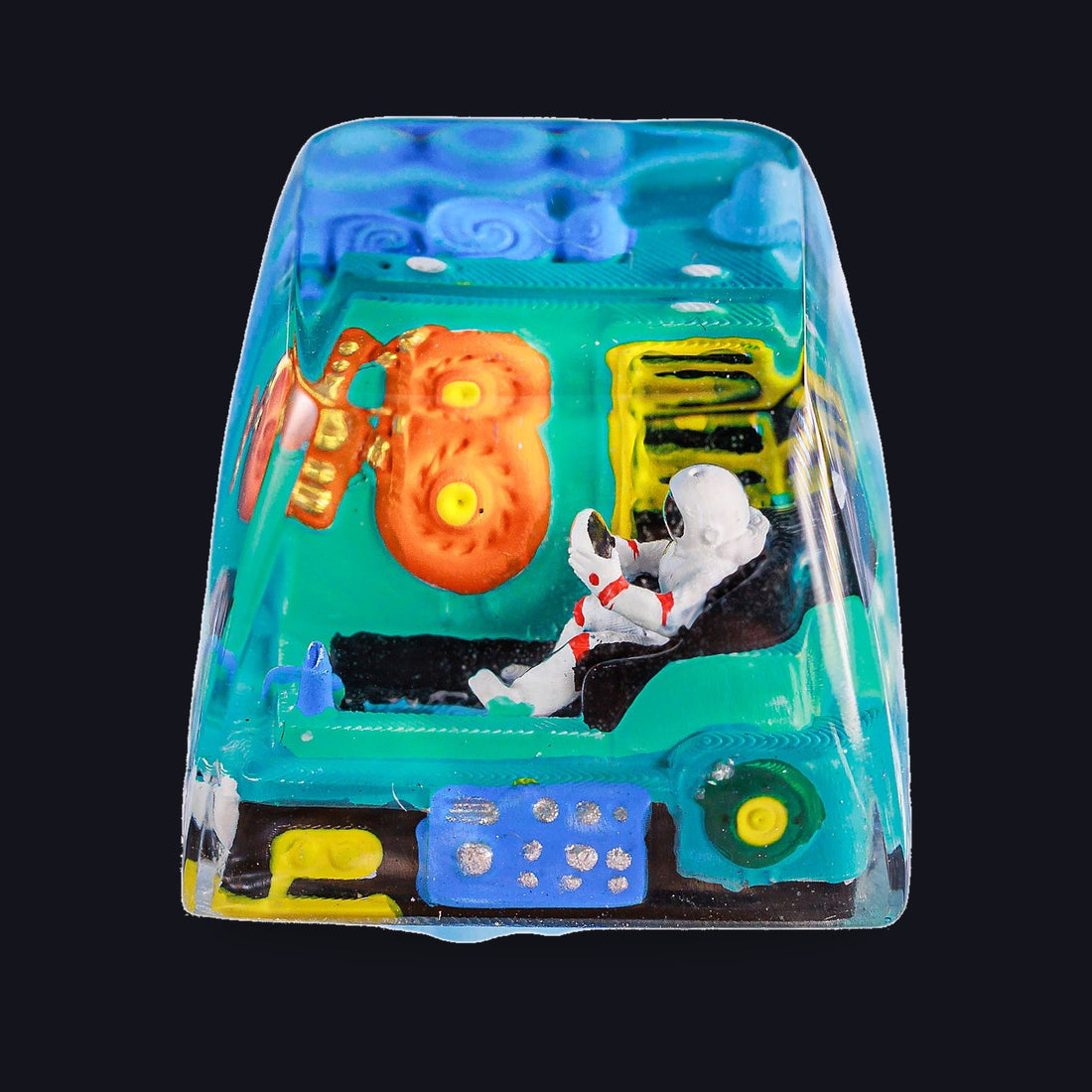 Astronaut Green Resin Keycap