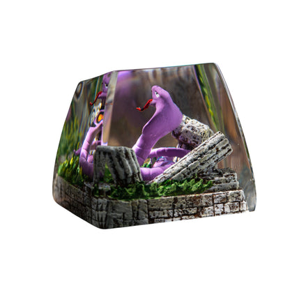 Arbok resin artisan keycap