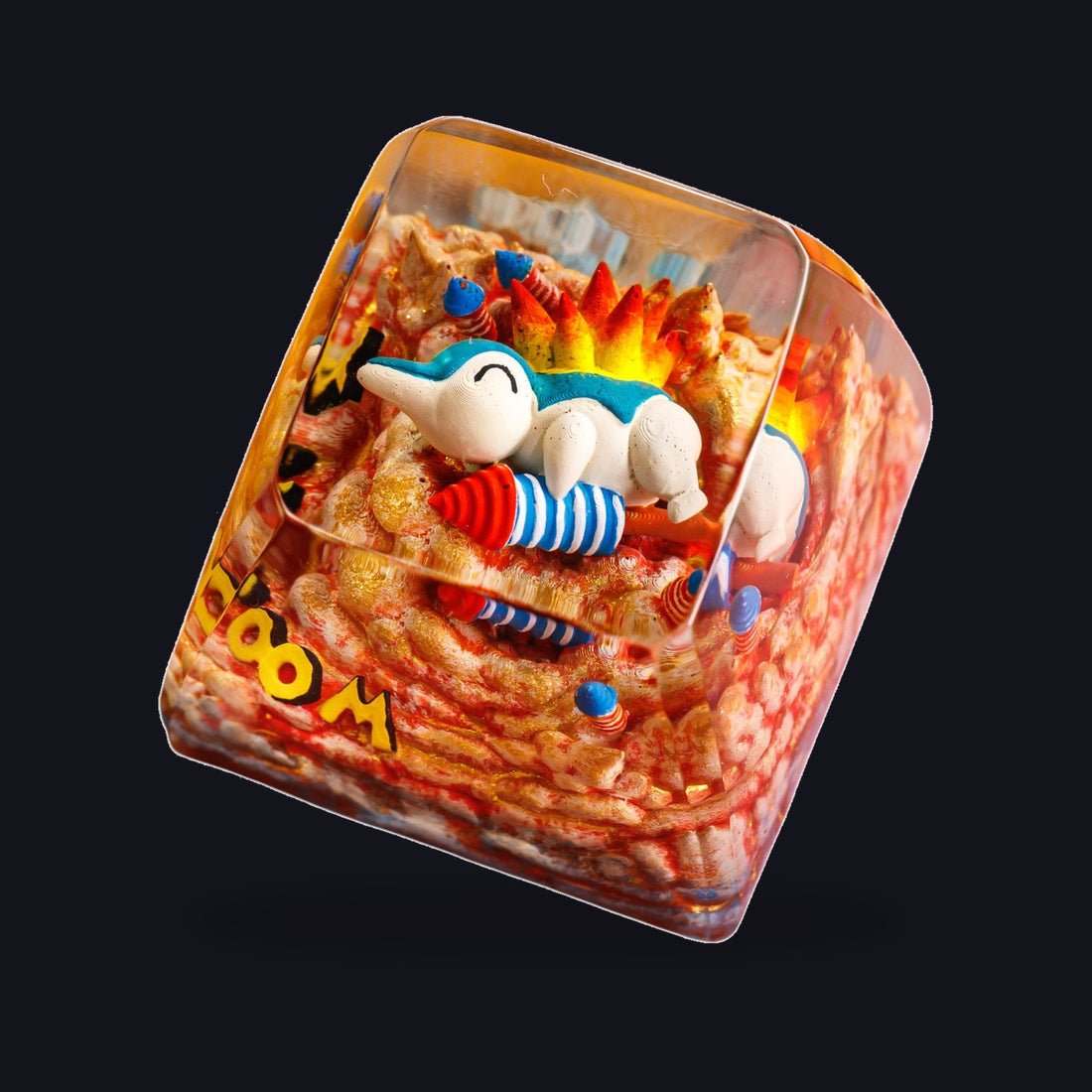 Cyndaquil Resin Keycap