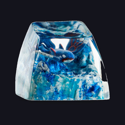 Kyogre Resin Keycap — studio square