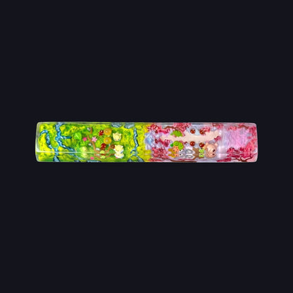 Flareon, Sylveon, Glaceon & Leafeon Resin Spacebar — top view